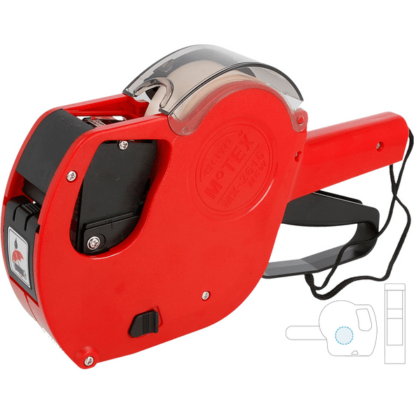 Etikettiermaschine 2 Zeilen 10 und 10 Ziffern Kunststoff